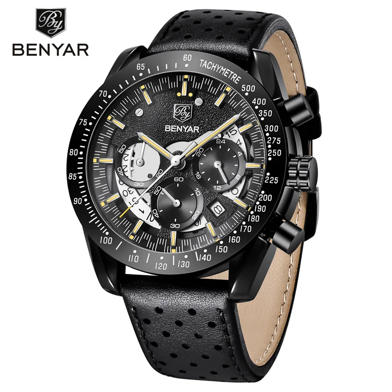 

Часы мужские кварцевые, водонепроницаемые, с кожаным ремешком, 2021