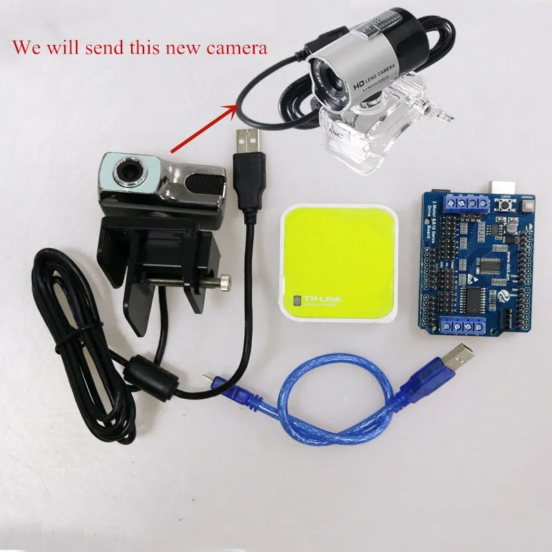 Video Controller Kit for Robot Arm Tank/Car Chassis Remote Control Kit by ESPduino with openwrt Router Camera