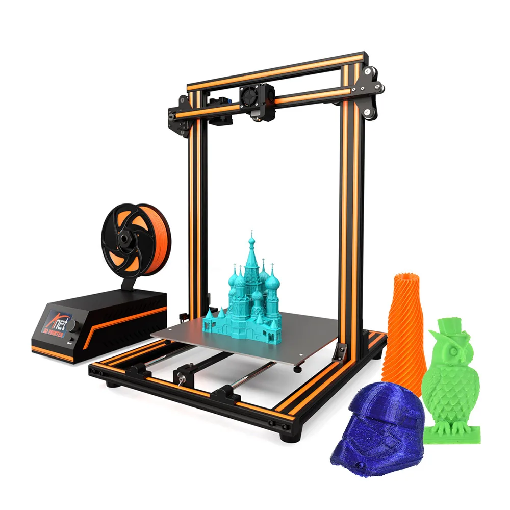 E16 add 250G PLA Anet E10 E16 большой 3d принтер 300*300*400 мм Многоязычное программное обеспечение рамка из алюминиевого сплава супер объем строительства с нитью накаливания - Цвет: E16 add 250G PLA