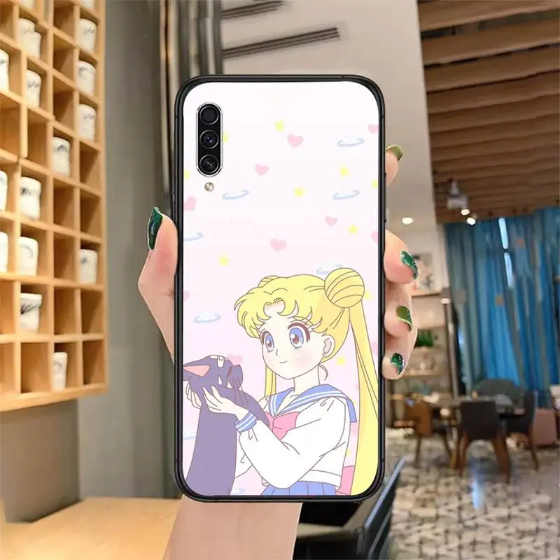 

Sailor Moon Cute Cartoon Phone Case For Samsung Galaxy A 3 6 7 8 10 21 01 11 31 91 10S 20S 30S 50S PLUS