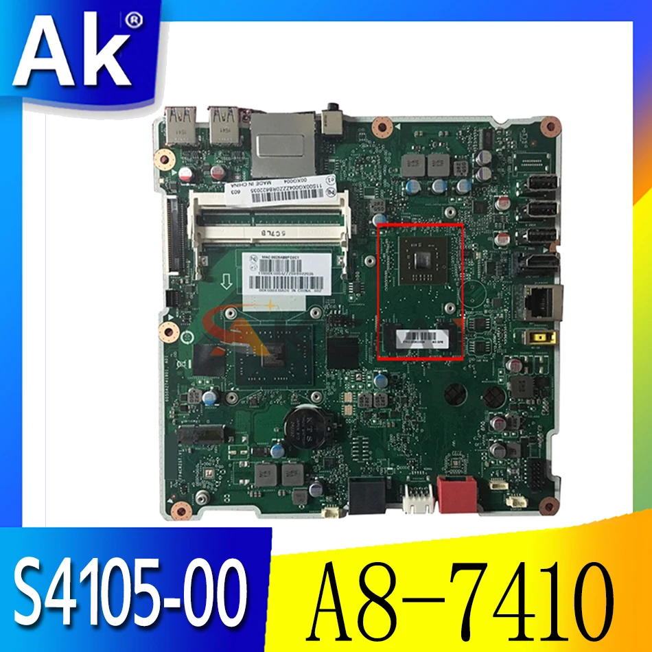 

For Lenovo S4105-00 s4105-12 s4105-11 s4105-10 S4105 All-in-One Computer Motherboard mainboard A8-7410 CPU 1GB-GPU test 100% ok