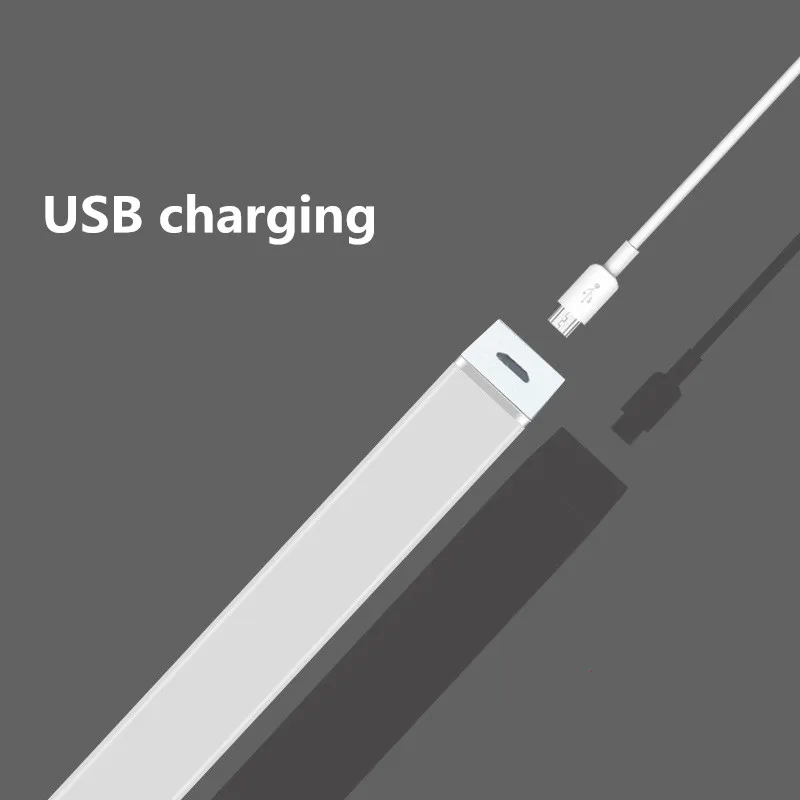 Датчик Движения Ночная переносная лампа 20 светодиодный шкаф с usb-питанием беспроводной шкаф ИК инфракрасный детектор движения настенный светильник