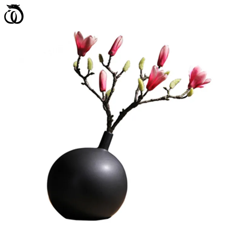 

Геометрическая керамическая ваза для цветов для интерьера, фигурки, Современный домашний декор, настольное искусство, аксессуары для украш...