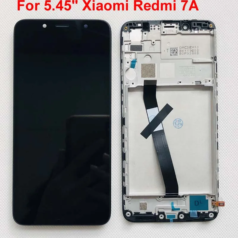 ЖК-дисплей с рамкой и дигитайзером сенсорного экрана для Xiaomi Redmi 7A/MZB7995IN экран 7A 5 45