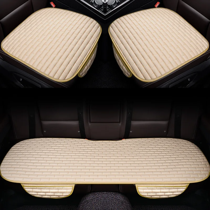 Buy Full Coverage flax fiber car seat cover auto seats covers for Honda civic accord crv grosstour honda pilot on