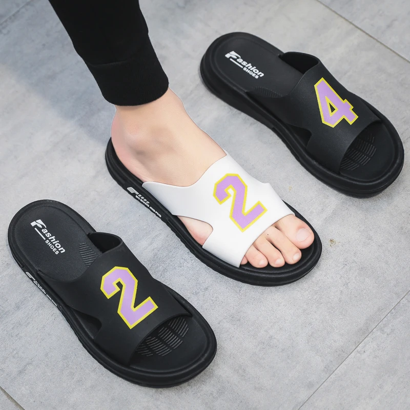 

2021 New Arrive Outdoor Home Summer Beach Ourdoor Slides Male Slipers Men's Slippers Zapatos De Mujer Platform Mules Shoes Flats