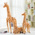 Большой размер, плюшевый жираф, мягкая набивная жираф, реалистичные животные, мягкая кукла, домашний декор, подарок на день рождения для детей