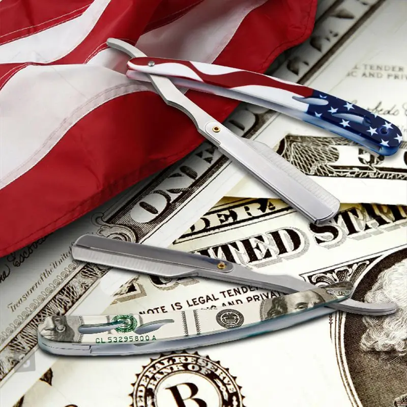 Мужской классический парикмахерский ручной складной нож для бритья бритва в