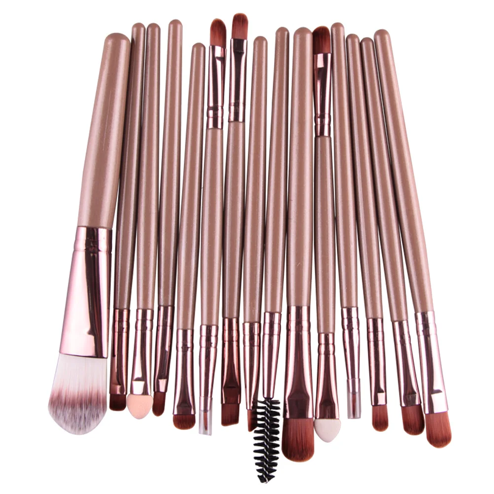 15pcs-05 MAANGE, 22 шт., маленькая Цветочная недорогая кисточка для макияжа, полный набор многофункциональных кистей, набор инструментов, горячая распродажа, Maquiagem - Handle Color: 15pcs-05