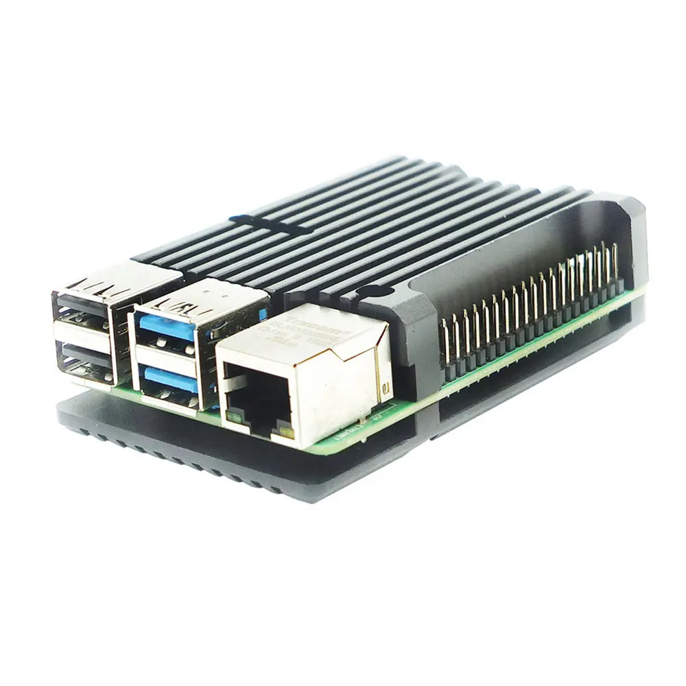 Алюминиевый Чехол для Raspberry Pi 4 пассивное охлаждение Allory металлический корпус 3