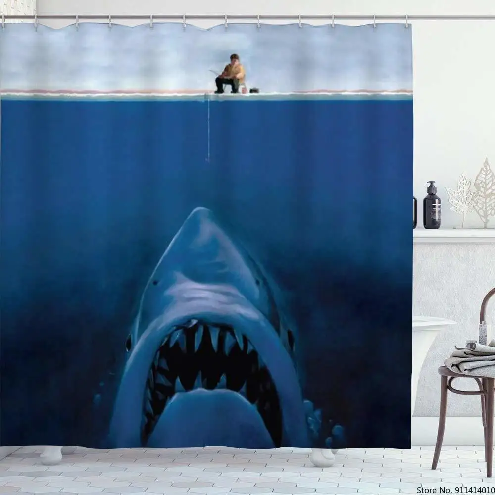 

Sunlight Ocean Sea Animal Dolphin Fish Waterproof Shower Curtain Bathroom Curtains Sea Scenery Bath Screen Bathroom Decor