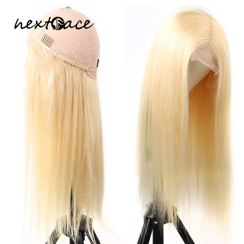 Factory Price 100% Human Hair Wigs Blonde 10 - 30 Inch 613 4X4 Lace Closure Wig | Шиньоны и парики