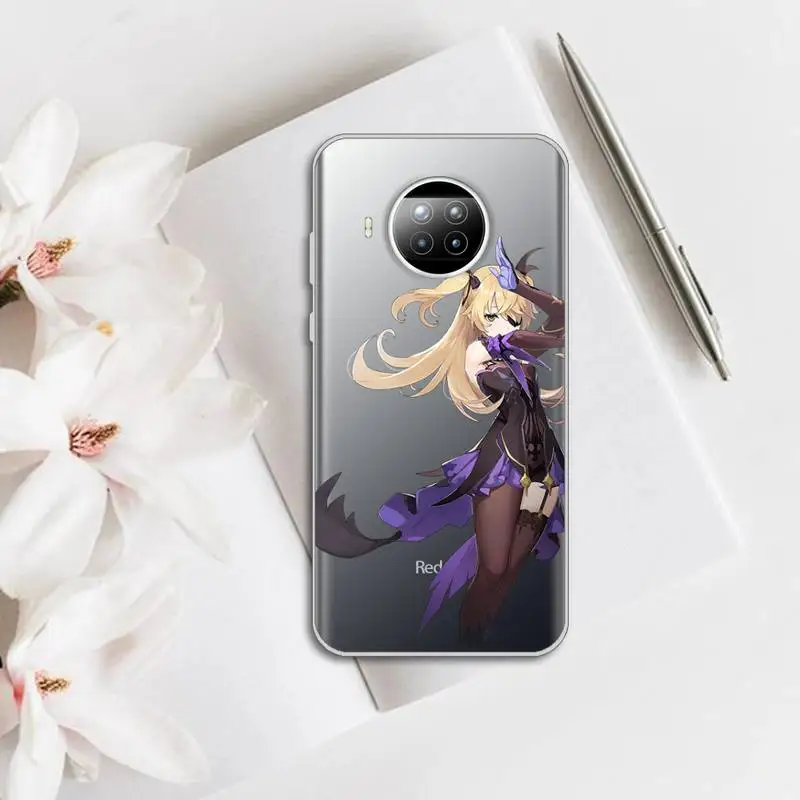 

Anime Genshin Impact Phone Case Transparent for Xiaomi mi Redmi note 10 t 8 9 pro lite 11 Samsung S 8 9 10 20