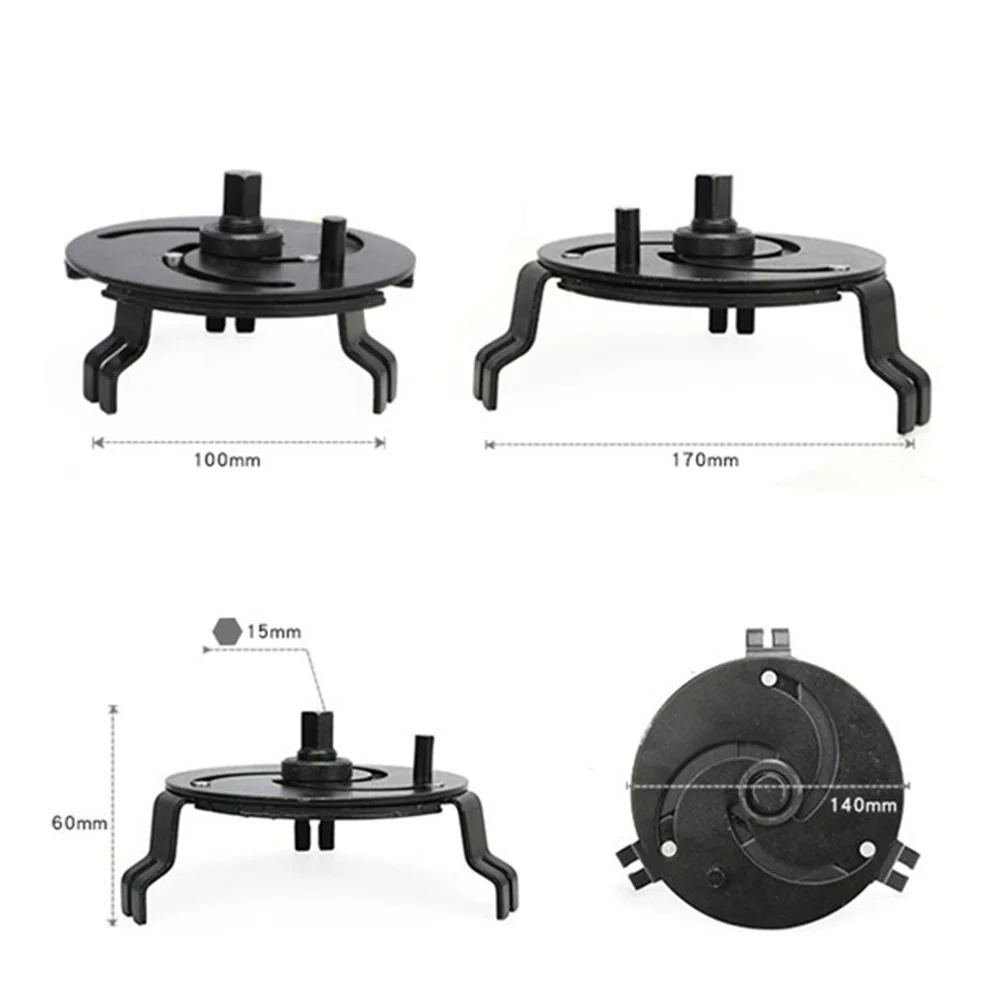 

3 Jaws Adjustable Fuel Tank Lid Wrench Oil Cover Pump Cap Removal Tool Multifunction Fuel Tank Cap Wrench Oil Pump Cap Spanner