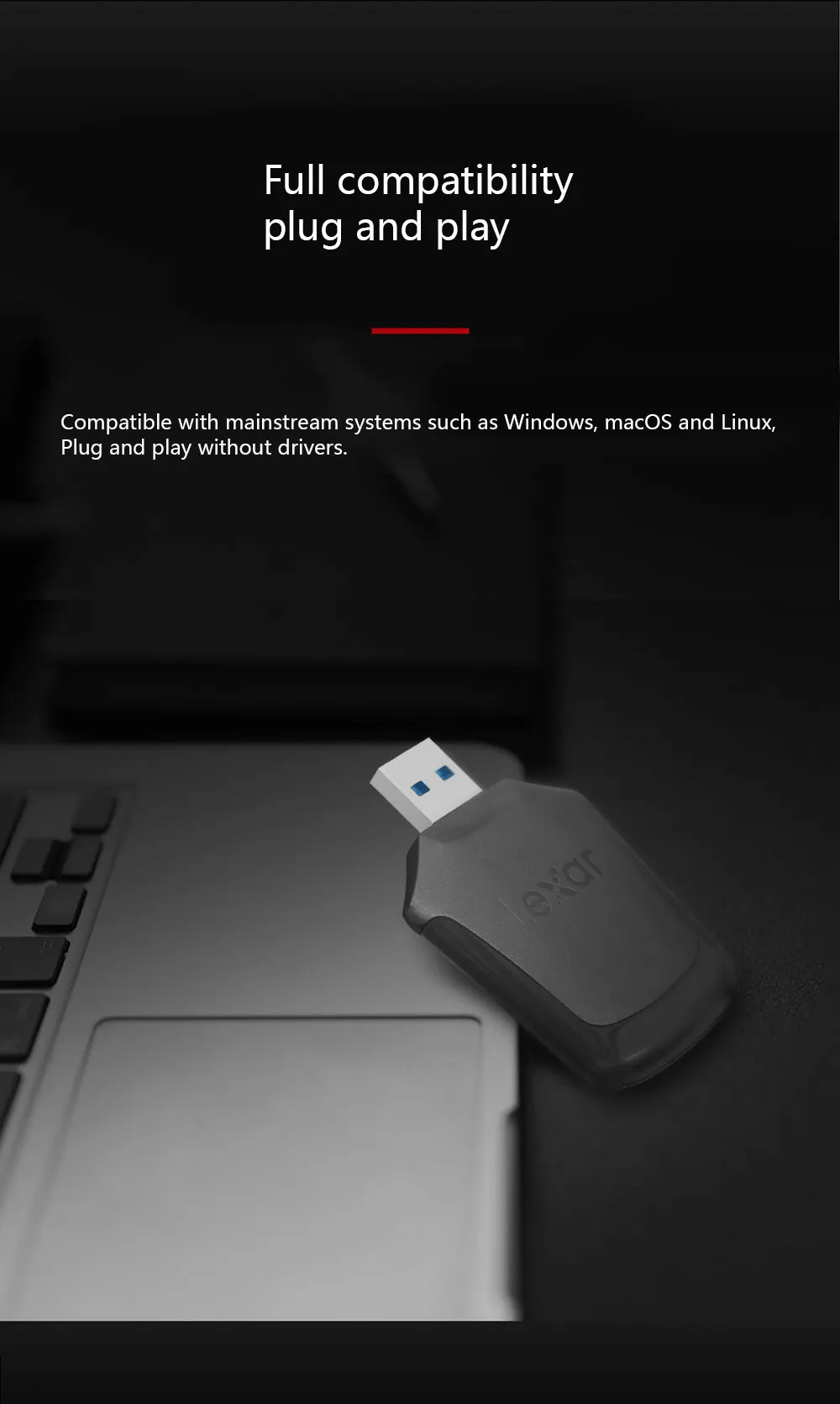 Lexar Профессиональный SD SDHC Устройство чтения карт памяти USB 3,0 высокоскоростной SD UHS-II считыватель