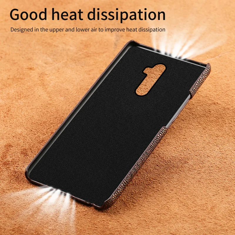 genuine leather ostrich grain case for realme 7 pro x50 x7 pro xt gt 5 x2 6 8 pro c3 cover for oppo a9 reno 5 4 2 find x2 x3 pro free global shipping