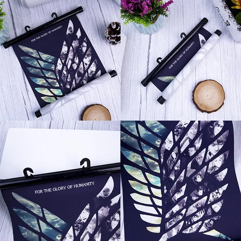 Японский аниме атака на Титанов Крылья Свободы Холст водонепроницаемый