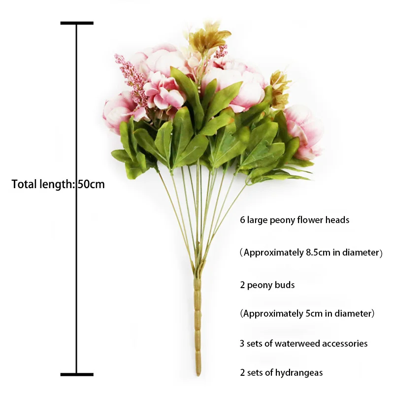 Букет из искусственных цветов 13 головок Шелковый цветок европейская осень яркий