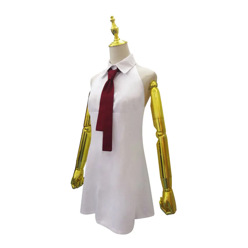 Anime The Seven Deadly Sins Wrath of the Gods Elizabeth Liones Cosplay Costume Women White Sleeveless Dress For Halloween Party |