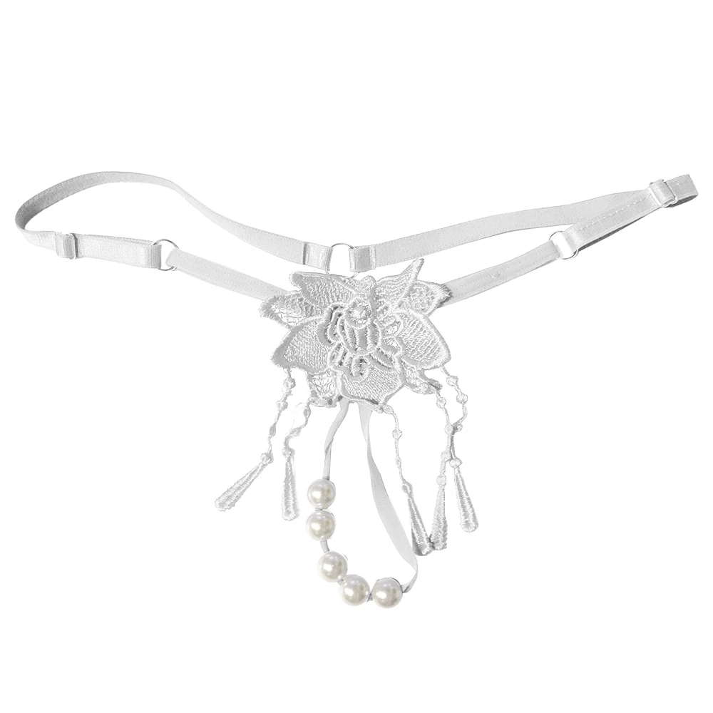 Женское нижнее белье с бусинами для клитора женские трусики промежностью