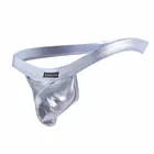 Стринги мужские из искусственной кожи, стринги, бандаж, сексуальное нижнее белье для геев, сексуальные мужские плавки