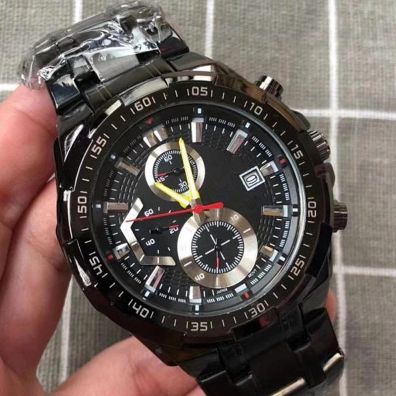 

2021 Luxury Quartz Mens Watches Blue Angels World Chronograph Men's WristWatch Business Casual Stainless Steel Watch