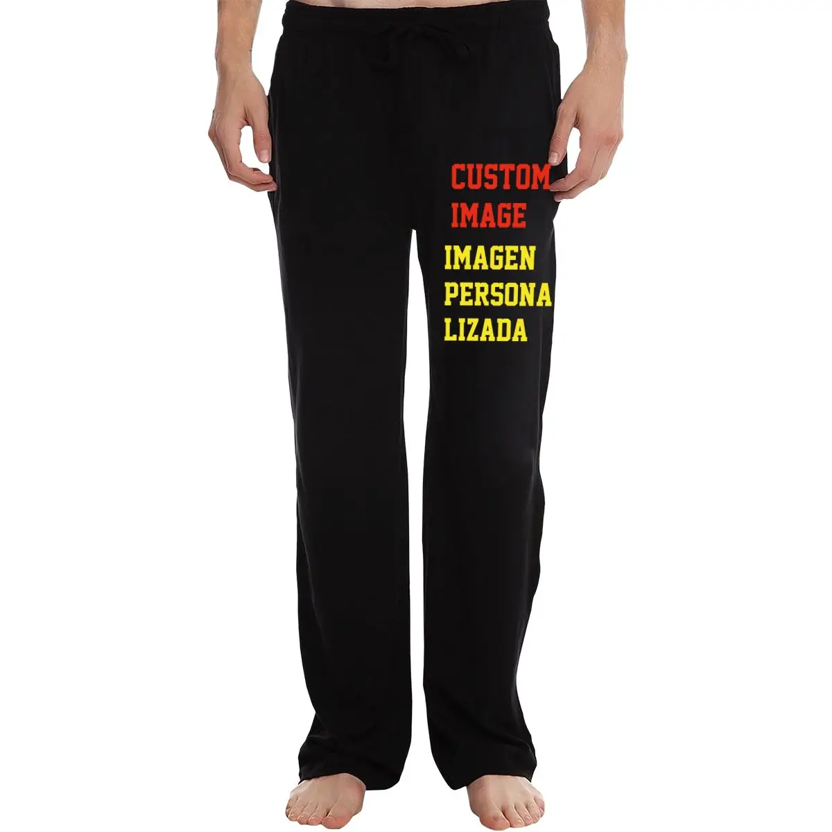 

3D Customized Logo Autumn Men's Cotton Sweatpants Training Jogging Pants Men Joggers Slim Workout Running Sport Trousers 2020