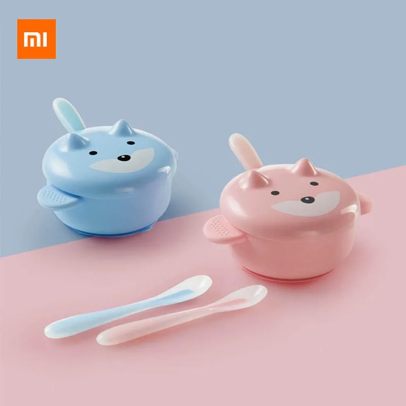 Xiaomi Mijia Youpin Kalar детская стеклянная миска для еды набор ложек безопасный материал микроволновая печь стерилизуемая легко моется