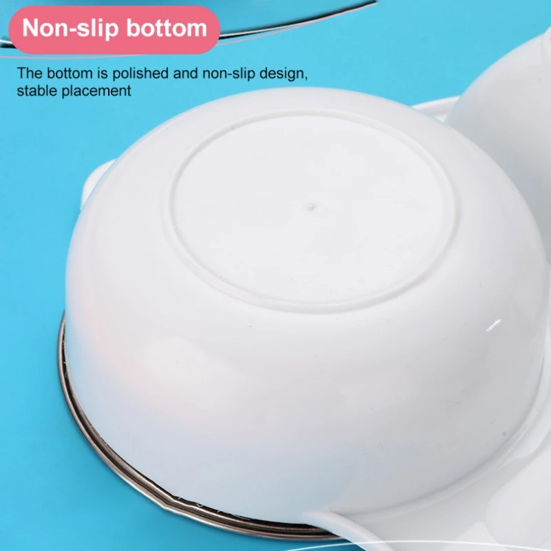 Миска для кормления детей из нержавеющей стали набор посуды в форме мультяшного