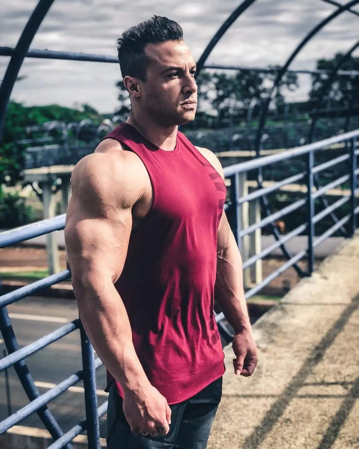 Брендовая одежда для тренажерного зала хлопковые майки майка бодибилдинга и