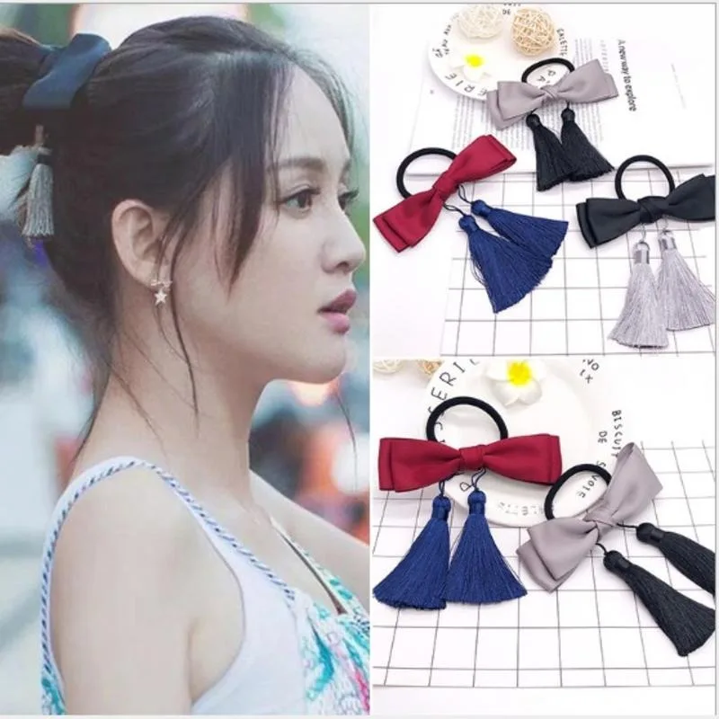 Корейская лента бант звезда с параграфом маленькие свежие простые круглые