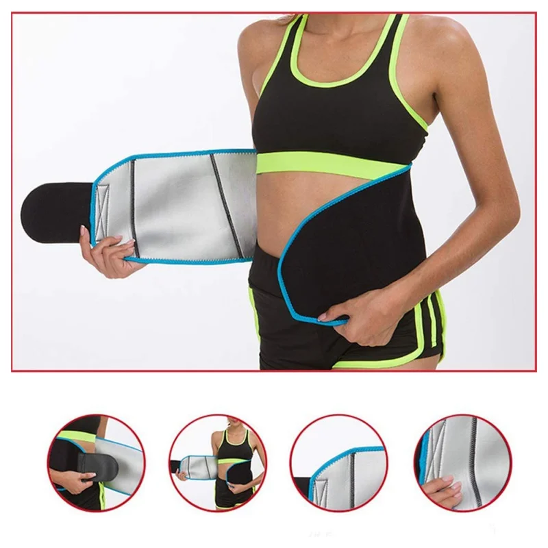 

Women Sports Exercise Waist Trainer Body Shaper Belt Slimming Sheath Belly Shaper Thin Adjustable Belt Gym Training Waistband