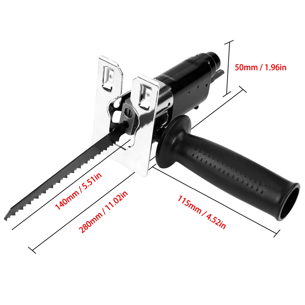 

Multifunction Reciprocating Saw Adapter Set Change Electric Drill Into Reciprocating Saw Jig Saw Metal File Cutter Drill Attach
