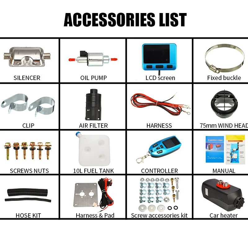 Автомобильный парковочный обогреватель Регулируемый 5KW дизелей в солнечном