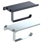 Нержавеющаясталь Туалет Бумага держатель из нержавеющей стали с полкой для телефона, Ванная комната держатель для туалетной бумаги держатель туалетной Бумага держатель для туалетной бумаги кухонный бумажный рулон Бумага рулон стеллаж для выставки товаров