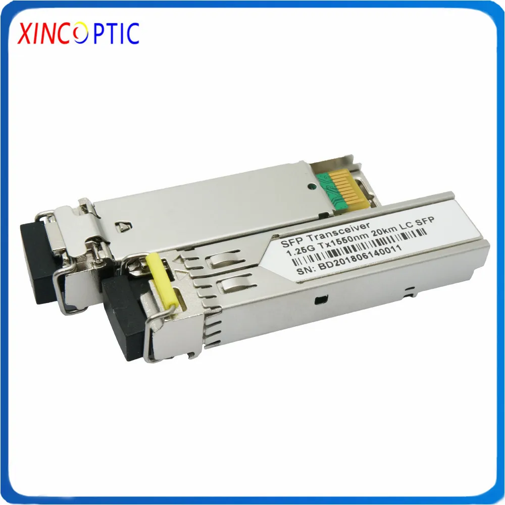 10 пара/лот 1 25G BIDI LC SC SFP BiDi 3 км/20 км/40 км 1310 нм/1550нм 1000 база WDM LC/SC дополнительный
