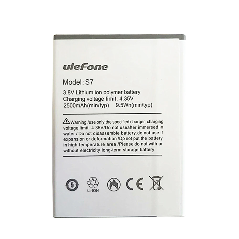 Запасной аккумулятор для Ulefone S7 запасной 2500 мАч смартфона MTK6580|Аккумуляторы