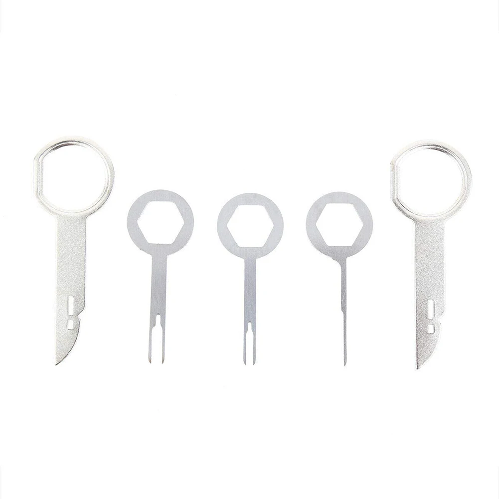 

14pcs Car Radio Door Panel Trim Clip Remover Installer with 5 Terminal Removal Tools Kit Car Radio Door Panel Trim Clip Remover