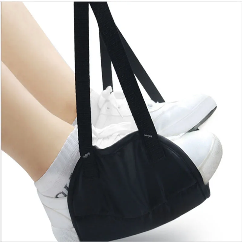 

Comfy Hanger Travel Airplane Footrest Hammock Made With Premium Memory Foam Foot pillows