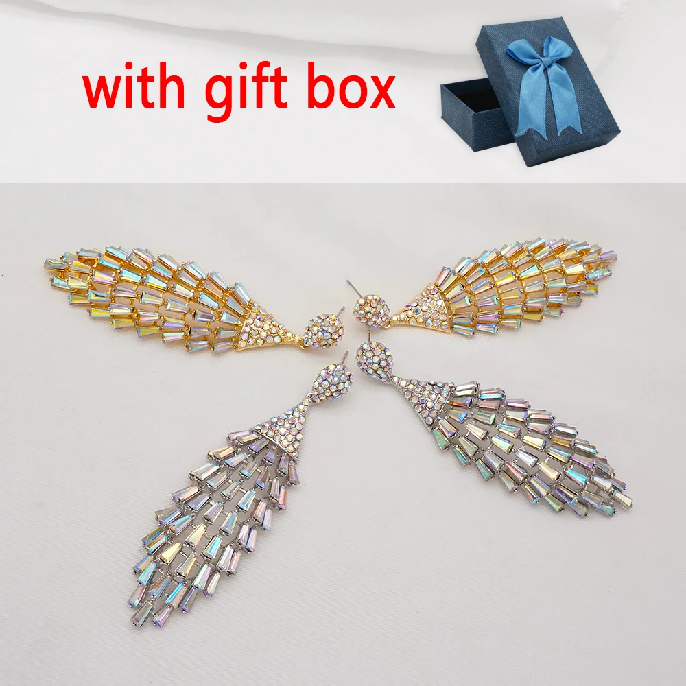 Elegant Creative Jewelry High-grade Elegant Crystal Earrings Drop Earrings Wedding Party Earrings gift For Women Accessories