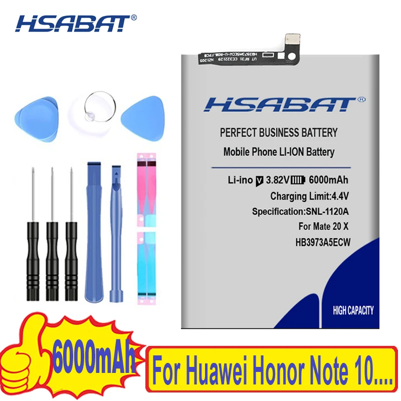 Лидирующий бренд HB3973A5ECW 6000 мАч батарея для huawei mate 20 X 20X mate 20X EVR-AL00/Honor 8X Max/Honor Note 10 RVL-AL09 RVL-AL10