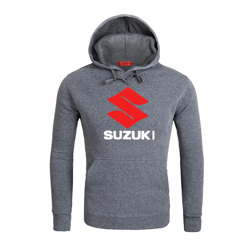 Толстовка с капюшоном для мужчин, автомобиль Suzuki, принт логотипа, Толстовка весна-осень, модная мужская толстовка с капюшоном в стиле хип-хоп harajuku, Повседневная Толстовка из флиса, спортивный костюм