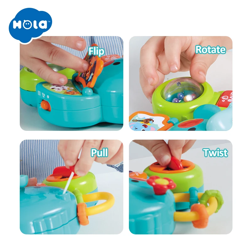 HOLA TOYS 3135 музыкальный инструмент Детские игрушки для малышей Слон клавиатура