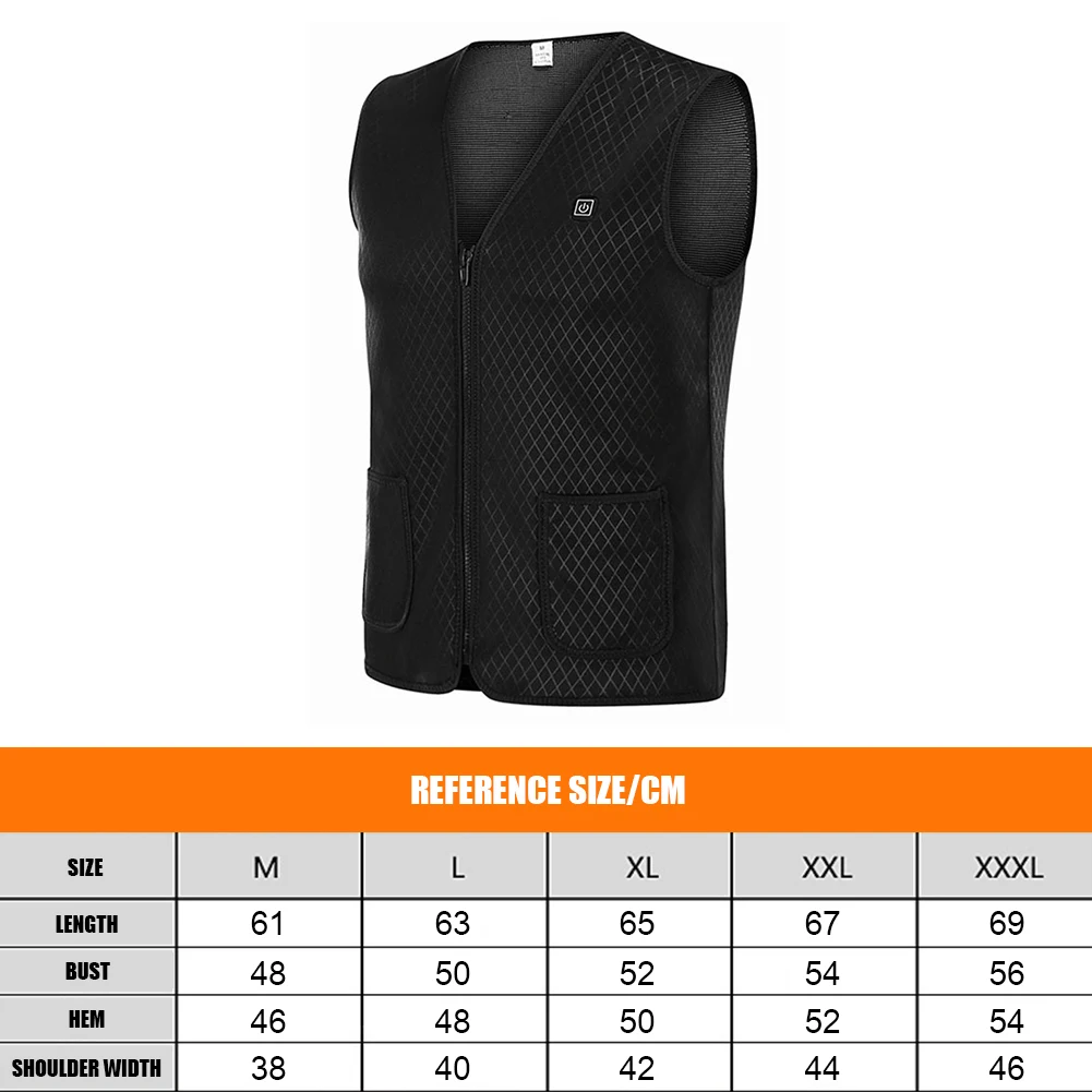 

USB Charging Intelligent Electric Heated Vest Heating Clothes Submersible Heated Vest Men Electric Heating Vest Thermal Warm