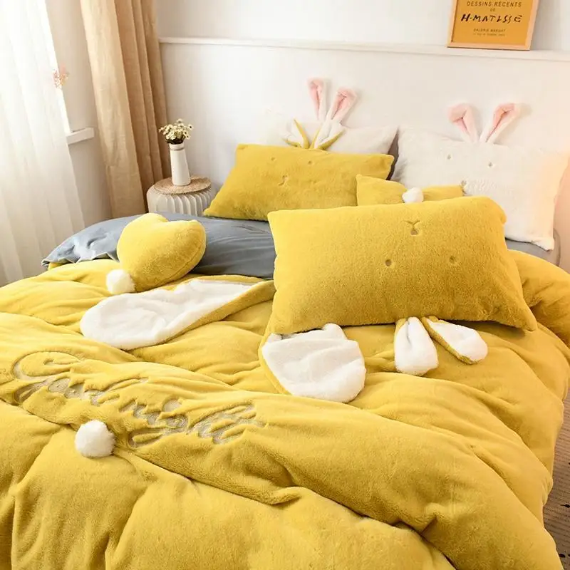 J2 милый кролик желтого розового белого серого и флисовые зимние женские