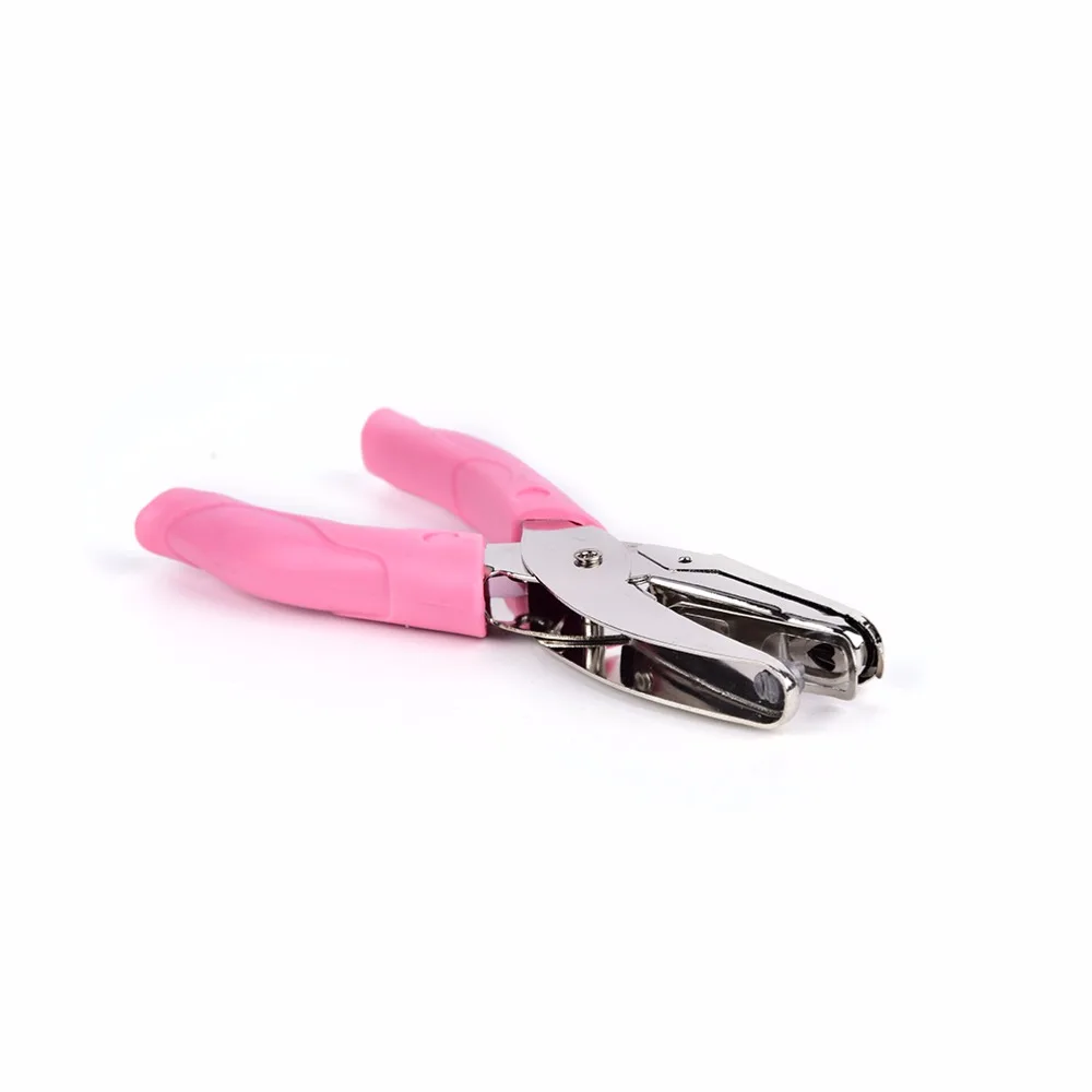 

Hot Selling Hand-held Heart Shape Hole puncher Paper Punch for Greeting Card Scrapbook Notebook Puncher Hand Tool with Pink Grip
