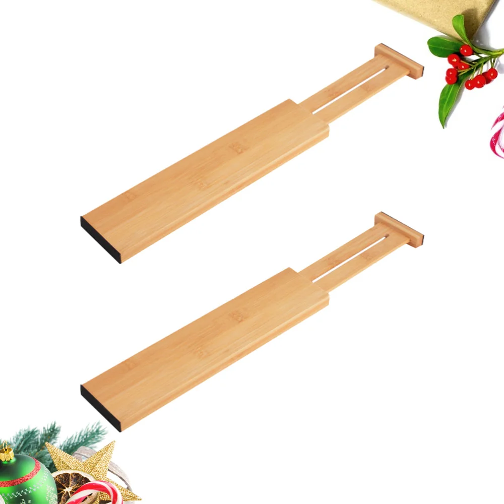 

5PCS Adjustable Drawer Divider Bamboo Flexible DIY Separation Board Plate for Closet Drawer