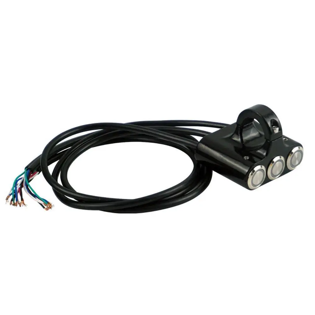 

Светодиодный индикатор на руль мотоцикла, настраиваемый водонепроницаемый переключатель для противотумансветильник, 22 мм/25 мм, 12 В постоян...