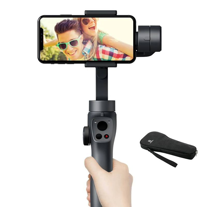 with bag BEYONDSKY Eyemind 2 смартфон ручной карданный 3 осевой стабилизатор Gopro пластина для iPhone samsung Экшн камера VS DJI осмо2 - Цвет: with bag