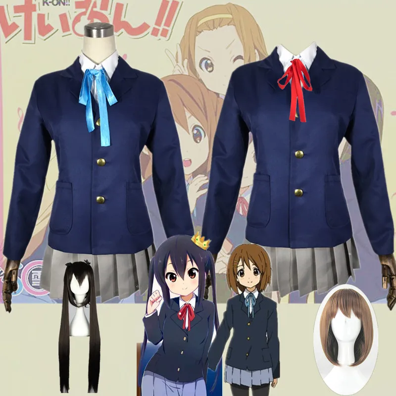 

K-ON ! K-ON ! Hirasawa Yui Cosplay Girl School Uniforms Costumes Hirasawa Yui Rozen Maiden Souseiseki Cosplay Wig